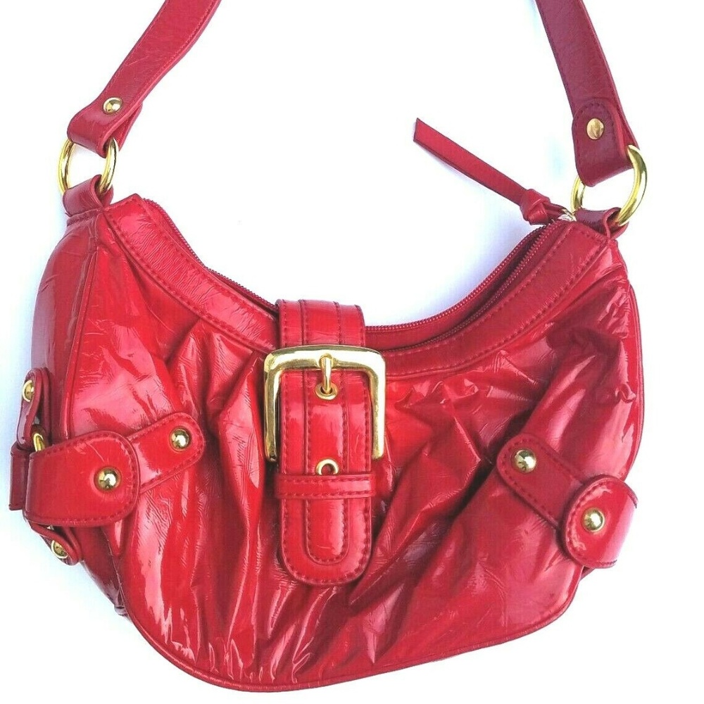 Bisou Bisou Red Patent Leather Handbag